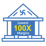 Get Lowest Margins for Online Trading with limits upto 100 times