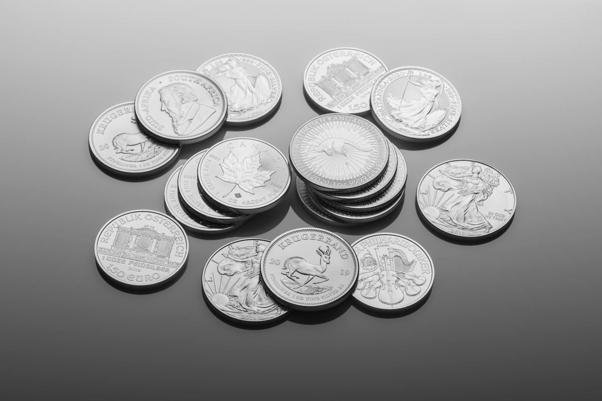 silver coins image